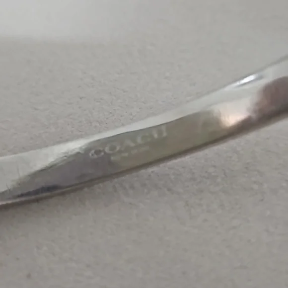 Coach Kissing C Hinged Bangle Bracelet - Picture 3 of 3